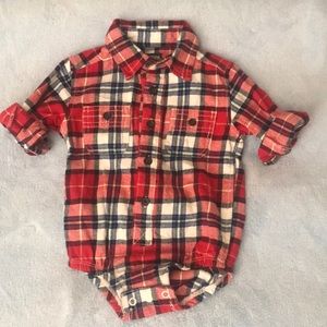 Plaid Flannel Onesie